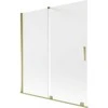 Vonios sienelė Mexen Velar, 150 x 150 cm, Gold/matinis stiklas