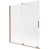 Vonios sienelė Mexen Velar, 150 x 150 cm, Brushed copper/matinis stiklas