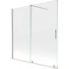 Vonios sienelė Mexen Velar, 160 x 150 cm, Brushed nickel/Transparent