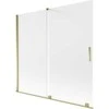 Vonios sienelė Mexen Velar, 170 x 150 cm, Gold/matinis stiklas
