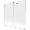 Vonios sienelė Mexen Velar, 170 x 150 cm, Brushed nickel/Transparent