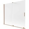 Vonios sienelė Mexen Velar, 180 x 150 cm, Brushed copper/matinis stiklas