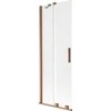 Vonios sienelė Mexen Velar, 70 x 150 cm, Brushed copper/matinis stiklas