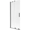 Vonios sienelė Mexen Velar, 80 x 150 cm, Brushed gun pilka/matinis stiklas
