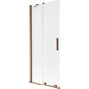 Vonios sienelė Mexen Velar, 85 x 150 cm, Brushed copper/matinis stiklas