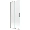 Vonios sienelė Mexen Velar, 85 x 150 cm, Brushed nickel/Transparent