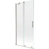 Vonios sienelė Mexen Velar, 90 x 150 cm, Brushed nickel/Transparent