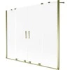 Vonios sienelė Mexen Velar Duo, 170 x 150 cm, Gold/matinis stiklas
