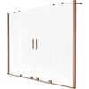 Vonios sienelė Mexen Velar Duo, 180 x 150 cm, Brushed copper/matinis stiklas
