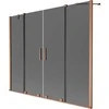 Vonios sienelė Mexen Velar Duo, 200 x 150 cm, Brushed copper/Graphite