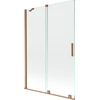 Vonios sienelė Mexen Velar II, Brushed copper, 120 x 150 cm