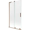 Vonios sienelė Mexen Velar L, 100 x 150 cm, Brushed copper/Transparent