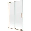 Vonios sienelė Mexen Velar L, 110 x 150 cm, Brushed copper/Transparent