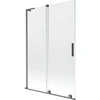 Vonios sienelė Mexen Velar L, 120 x 150 cm, Brushed gun pilka/Transparent