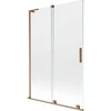 Vonios sienelė Mexen Velar L, 120 x 150 cm, Brushed copper/Transparent
