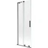Vonios sienelė Mexen Velar L, 70 x 150 cm, Brushed gun pilka/Transparent