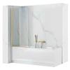 Vonios sienelė Rea Elegant, 80 cm, Brushed Gold