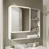 Vonios spintelė su LED veidrodžiu Rea M1016-70, 70x65 cm