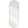 Vonios veidrodis Mexen Loft Oval, 100 x 35 cm, Gold