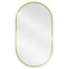 Vonios veidrodis Mexen Loft Oval, 80 x 45 cm, Gold