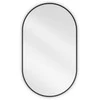 Vonios veidrodis Mexen Loft Oval, 85 x 50 cm, Juodas