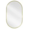 Vonios veidrodis Mexen Loft Oval, 85 x 50 cm, Gold