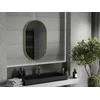 Vonios veidrodis Mexen Loft Oval, 90 x 55 cm, Gold