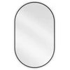 Vonios veidrodis Mexen Loft Oval, 90 x 55 cm, Juodas