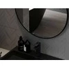Vonios veidrodis Mexen Loft Round, 100 cm, Juodas