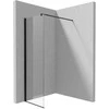 Walk-in dušo sienelė Deante Kerria Plus, 60 cm, Nero