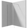 Walk-in dušo sienelė Deante Prizma, Brushed steel, 90x195 cm