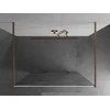 Walk-in dušo sienelė Mexen Kioto, Brushed copper, baltas raštas, 110 x 200 cm