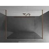 Walk-in dušo sienelė Mexen Kioto, Brushed copper, skaidrus stiklas, 170 x 200 cm