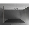 Walk-in dušo sienelė Mexen Kioto, Brushed nickel, grafitas, 100 x 200 cm