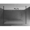 Walk-in dušo sienelė Mexen Kioto, Brushed gun pilka, matinis stiklas, 100 x 200 cm