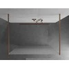Walk-in dušo sienelė Mexen Kioto, Brushed copper, matinis stiklas, 120 x 200 cm