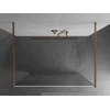 Walk-in dušo sienelė Mexen Kioto, Brushed copper, baltas raštas, 110 x 200 cm