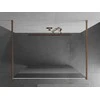Walk-in dušo sienelė Mexen Kioto, Brushed copper, pusiau matinis stiklas, 100 x 200 cm