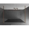 Walk-in dušo sienelė Mexen Kioto, Brushed copper, grafito stiklas, 140 x 200 cm