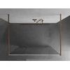 Walk-in dušo sienelė Mexen Kioto, Brushed copper, baltas raštas, 100 x 200 cm
