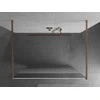 Walk-in dušo sienelė Mexen Kioto, Brushed copper, pusiau matinis stiklas, 120 x 200 cm