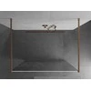 Walk-in dušo sienelė Mexen Kioto, Brushed copper, baltas raštas, 130 x 200 cm