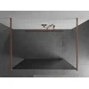 Walk-in dušo sienelė Mexen Kioto, Brushed copper, veidrodinis stiklas, 110 x 200 cm
