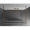 Walk-in dušo sienelė Mexen Kioto, Brushed copper, pusiau matinis stiklas, 110 x 200 cm