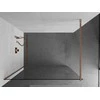 Walk-in dušo sienelė Mexen Kioto, Brushed copper, skaidrus stiklas, 115 x 200 cm