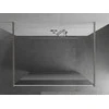 Walk-in dušo sienelė Mexen Kioto, Brushed nickel, pusiau matinis stiklas, 100 x 200 cm