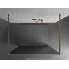 Walk-in dušo sienelė Mexen Kioto, Brushed copper, veidrodinis stiklas, 130 x 200 cm