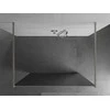 Walk-in dušo sienelė Mexen Kioto, Brushed nickel, veidrodinis stiklas, 100 x 200 cm