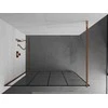 Walk-in dušo sienelė Mexen Kioto, Juodas pattern/Rose Gold, 70 x 200 cm