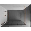 Walk-in dušo sienelė Mexen Kioto, Juodas pattern/Rose Gold, 80 x 200 cm